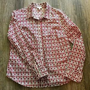 Talbot's Palace Guards and phone booth button up